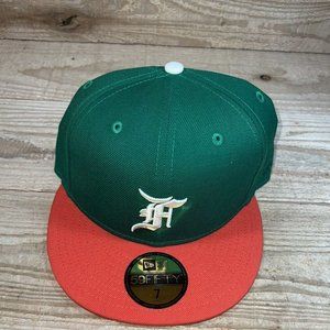NEW: New Era Fear of God "FOG" Fitted Cap Green/Orange Baseball Hat: 60185370
